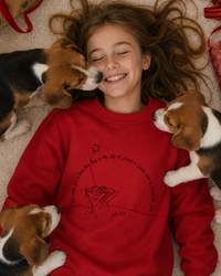 Load image into Gallery viewer, Your Savior is Born - Luke 2:11 | Unisex Premium Sweatshirt (Black Print)