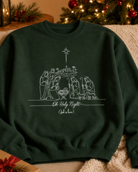 Load image into Gallery viewer, O Holy Night - God is Here! | Unisex Premium Sweatshirt